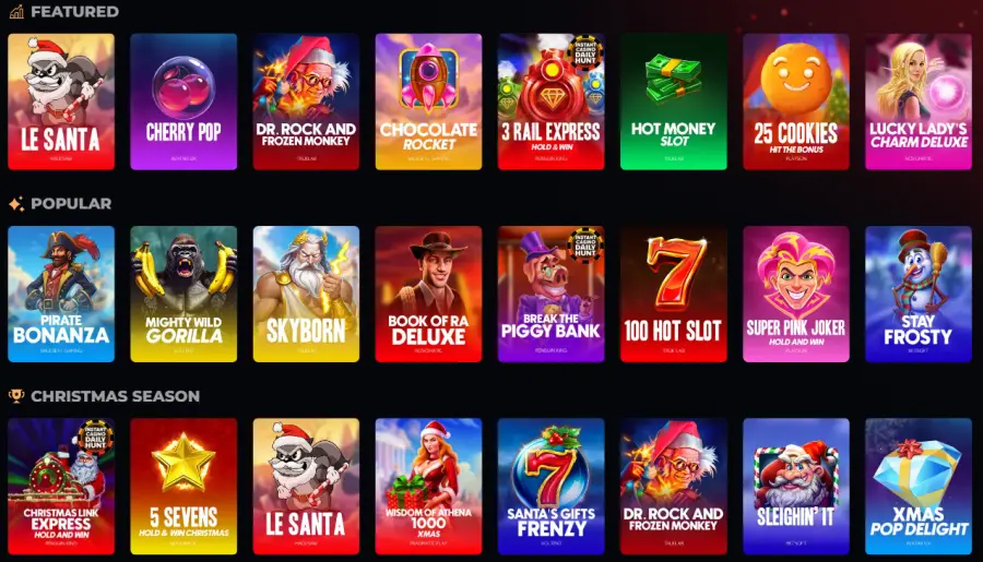 Instant pay casino